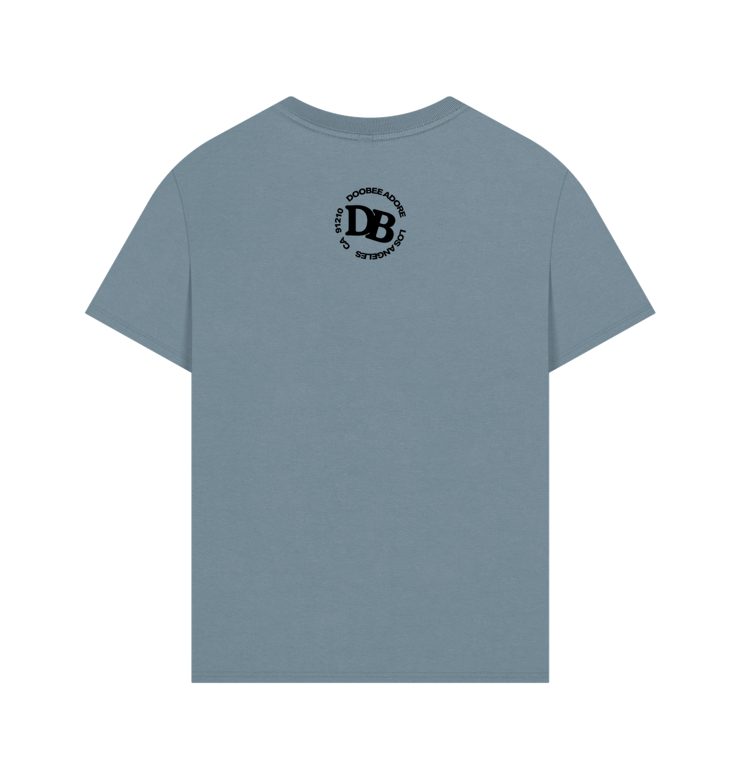 Stone Blue Printed T-shirt