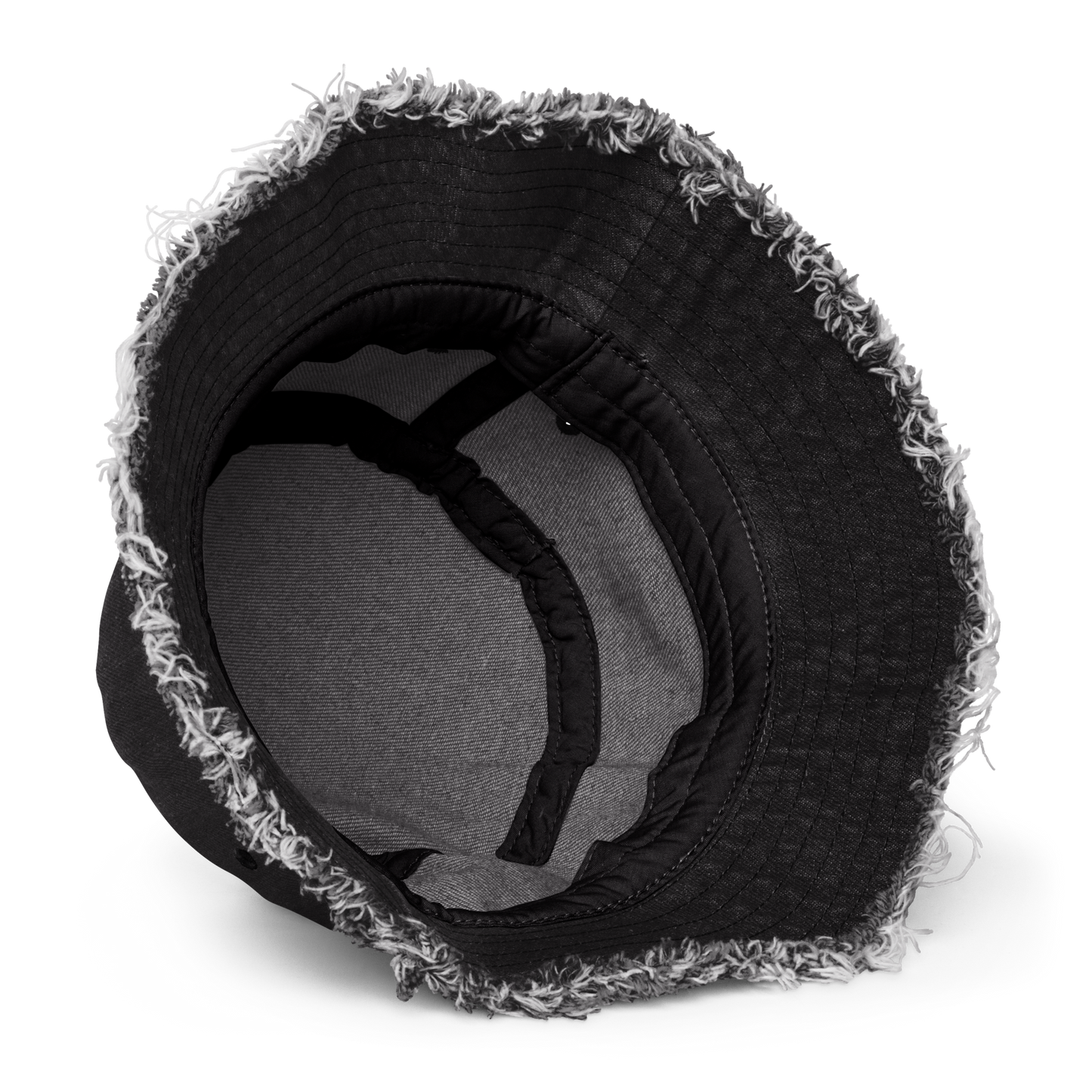 Doobee Adore 3D Distressed Denim Bucket Hats