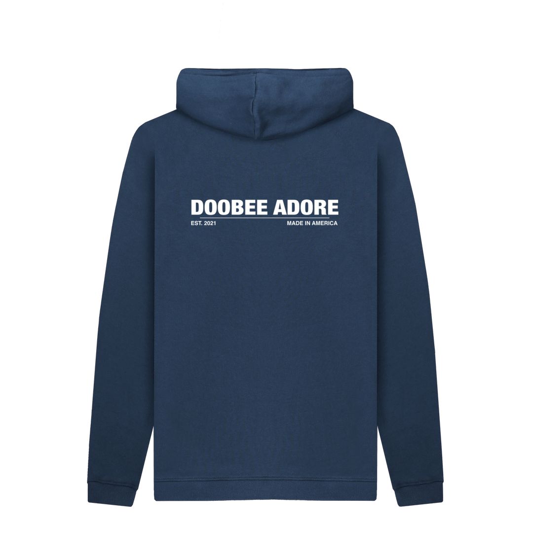 Navy Doobee Adore Bold Statement Hoodie